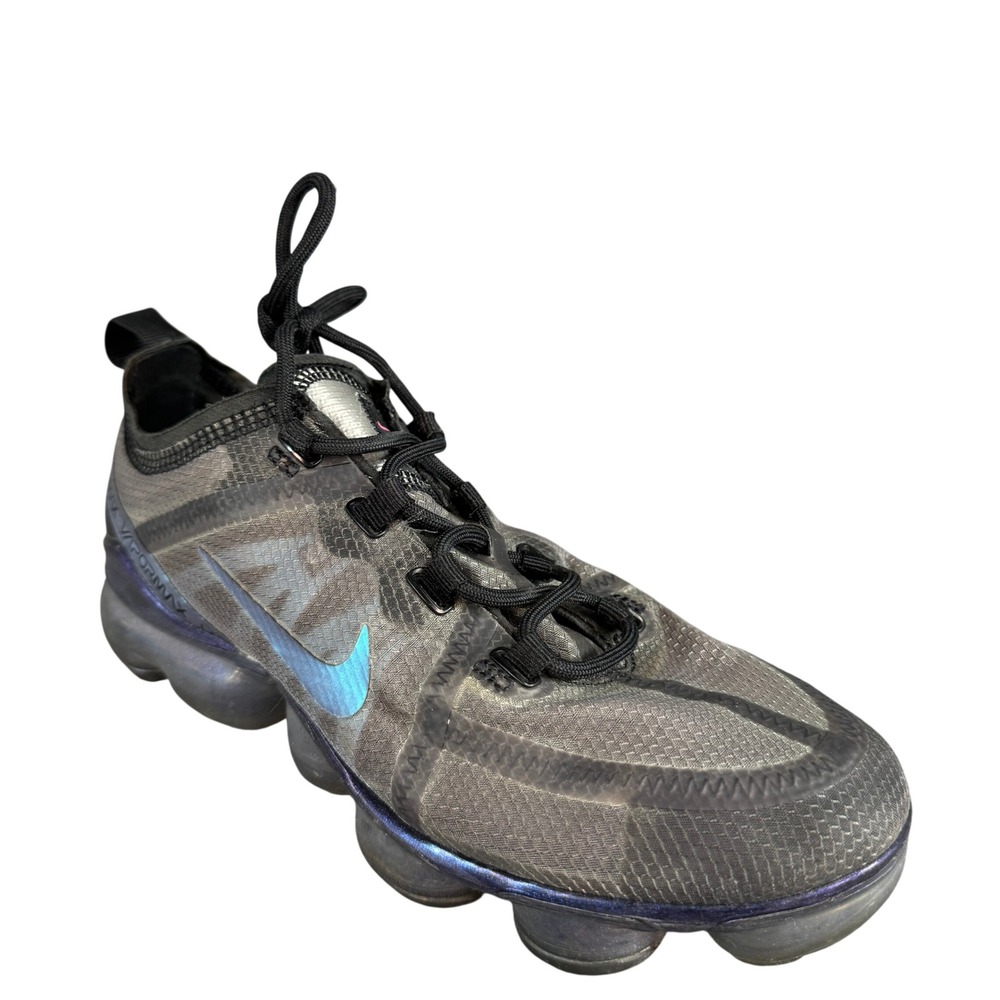 Nike Air VaporMax 2019 Metallic Silver Black Grey AR6632-001 Womens 6